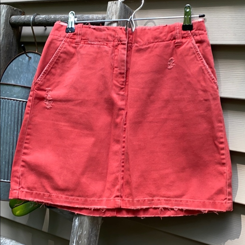 J. Crew denim mini skirt
